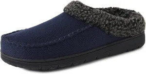 Dearfoams Mens Indoor/Outdoor Breathable Memory Foam Brendan Clog House Shoe Slipper with Wide Widths