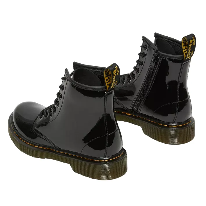 Dr Martens Amphibious shoe for girls in patent leather with side zip 1460 15382003 black