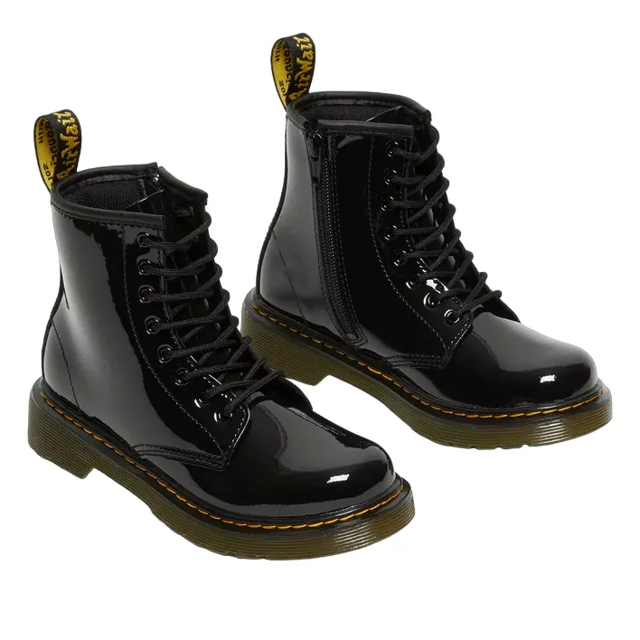 Dr Martens Amphibious shoe for girls in patent leather with side zip 1460 15382003 black
