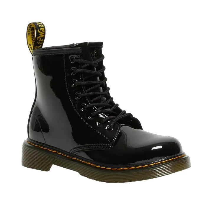 Dr Martens Amphibious shoe for girls in patent leather with side zip 1460 15382003 black