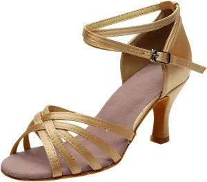 Fashion Latin Dancing Shoes Women Salsa Ballroom Dance Sandals Prom Women's Sandals Little Women Sandals