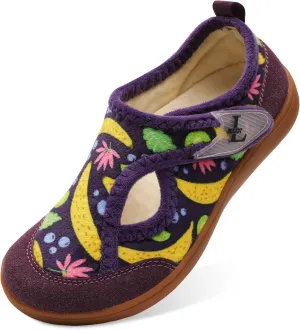 L-RUN Womens Wide Toe Box Barefoot Diabetic Shoes - Ladies House Slippers for Indoor and Outdoor