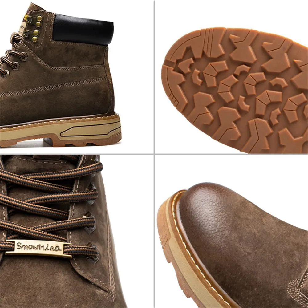 Men's Hiking Boots Waterproof Anti-slip Casual Chukka Boots for Men Men's Motorcycle Casual Working Boot
