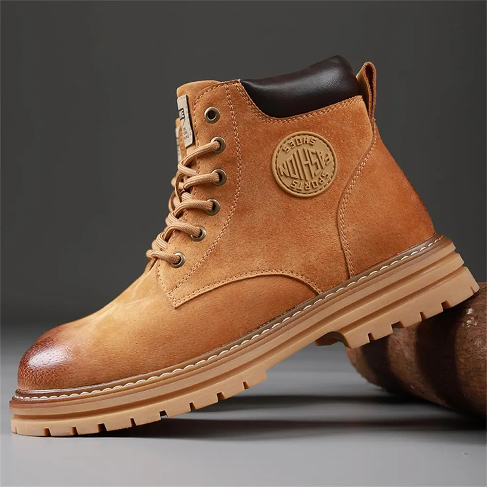 Men's Hiking Boots Waterproof Casual Chukka Boots for Men Men's Motorcycle Casual Working Boot