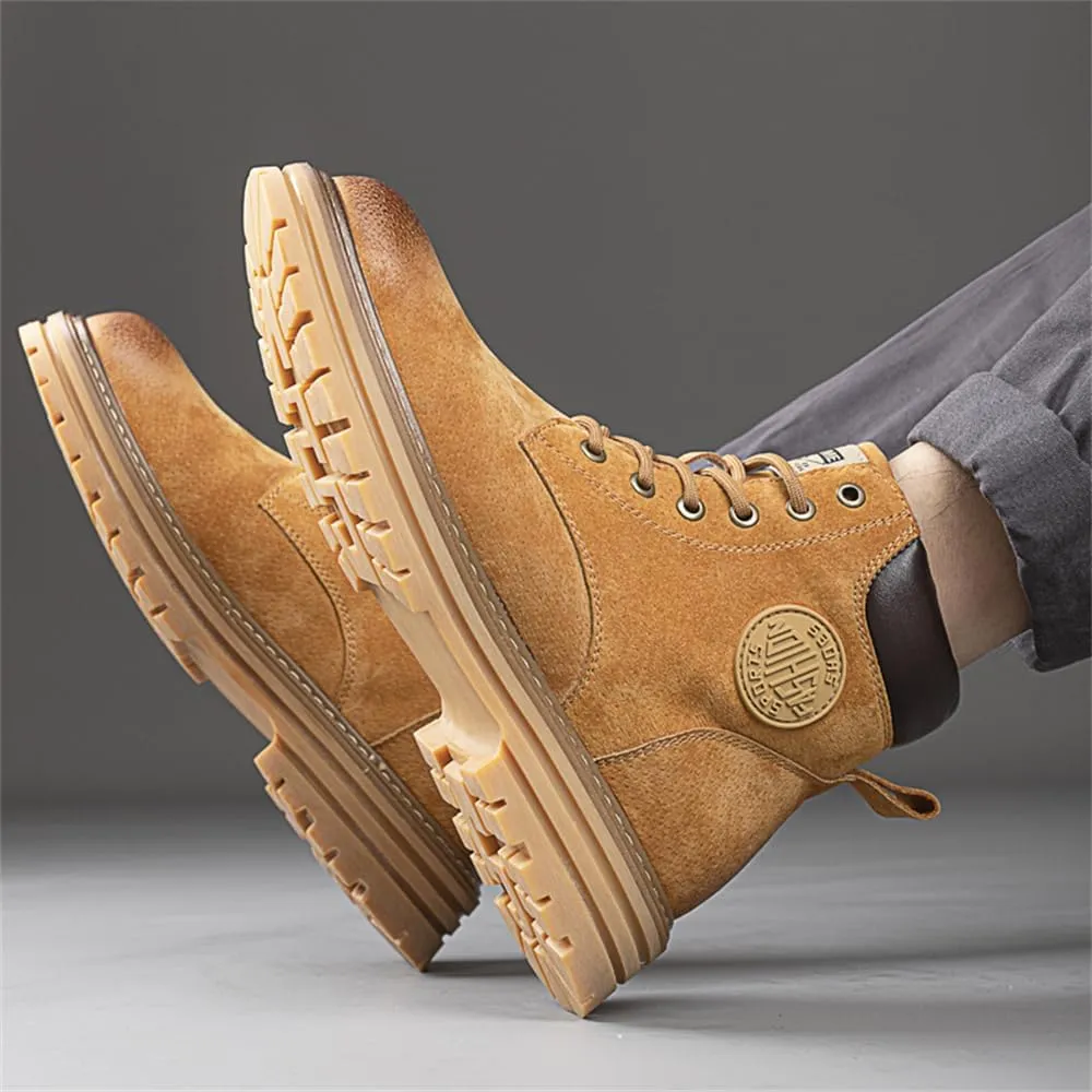 Men's Hiking Boots Waterproof Casual Chukka Boots for Men Men's Motorcycle Casual Working Boot