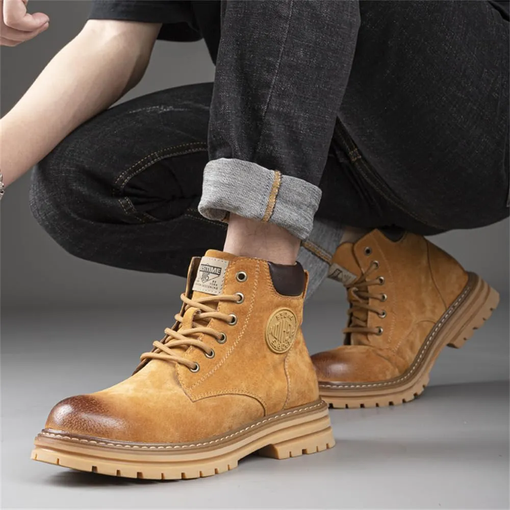 Men's Hiking Boots Waterproof Casual Chukka Boots for Men Men's Motorcycle Casual Working Boot