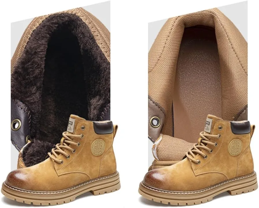 Men's Hiking Boots Waterproof Casual Chukka Boots for Men Men's Motorcycle Casual Working Boot