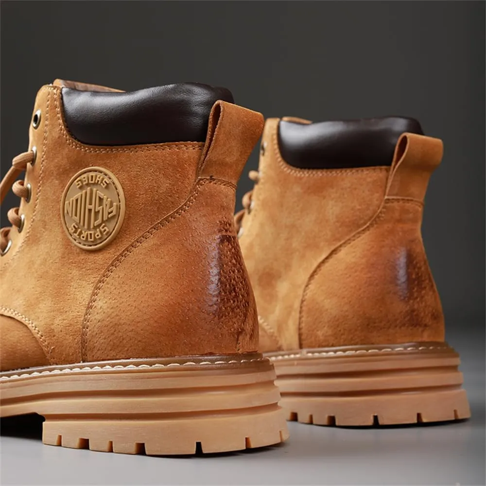 Men's Hiking Boots Waterproof Casual Chukka Boots for Men Men's Motorcycle Casual Working Boot