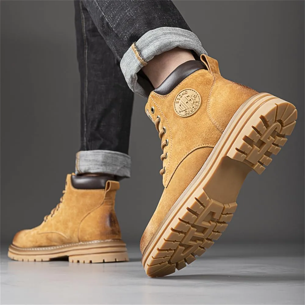 Men's Hiking Boots Waterproof Casual Chukka Boots for Men Men's Motorcycle Casual Working Boot