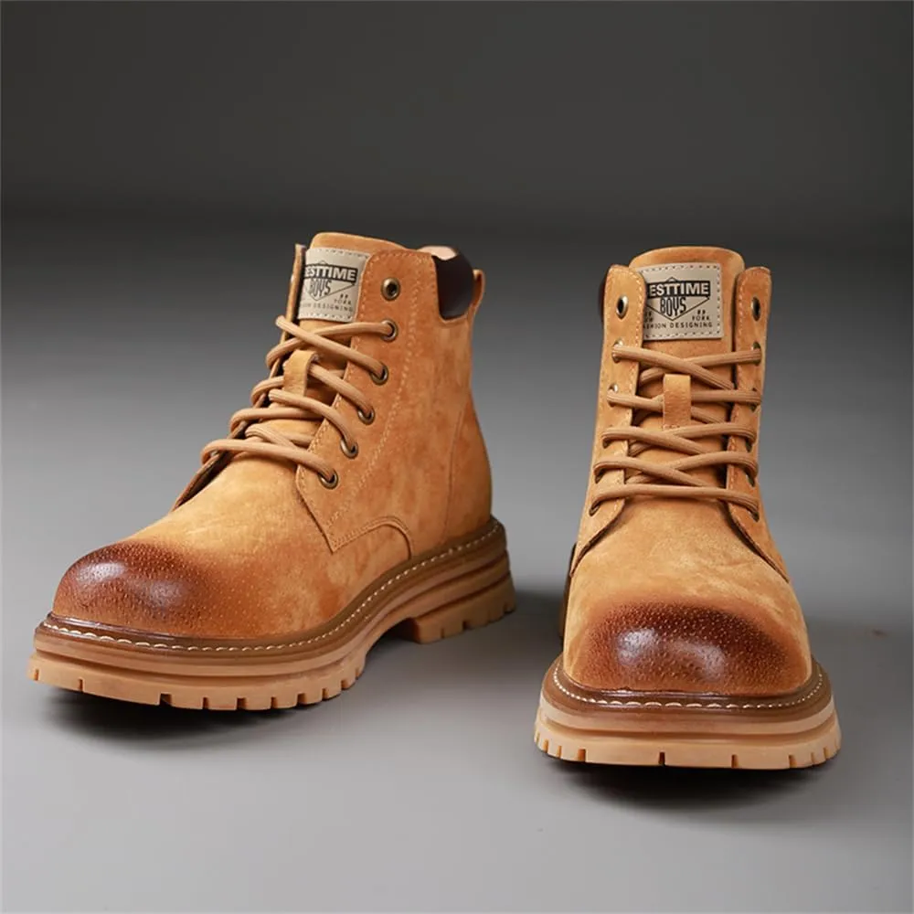 Men's Hiking Boots Waterproof Casual Chukka Boots for Men Men's Motorcycle Casual Working Boot