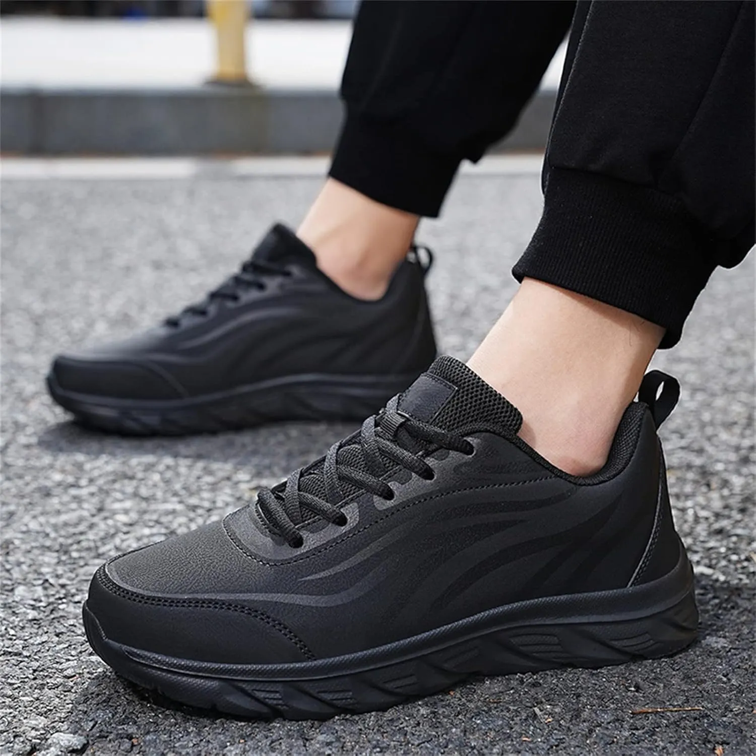 Mens Shoes Large Size Casual Leather Print Casual Fashion Simple Shoes Running Sneaker Insoles Mens Lite Adapt Sneaker -