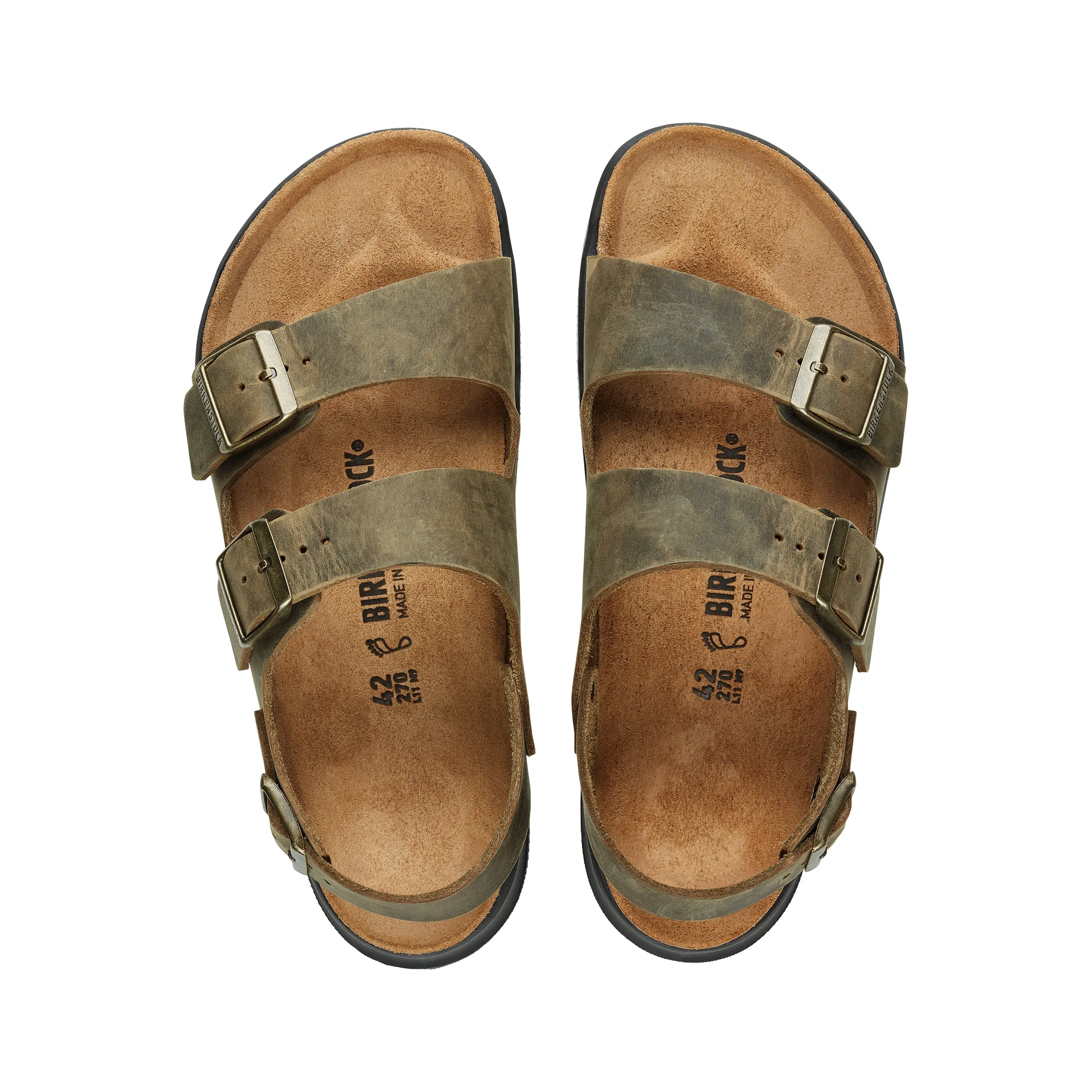 Milano Cross Town Arctic Faded Khaki Waxy Leather