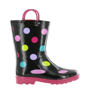 Nord Trail Girl's Mist III Polkadot Rubber Rain Boot