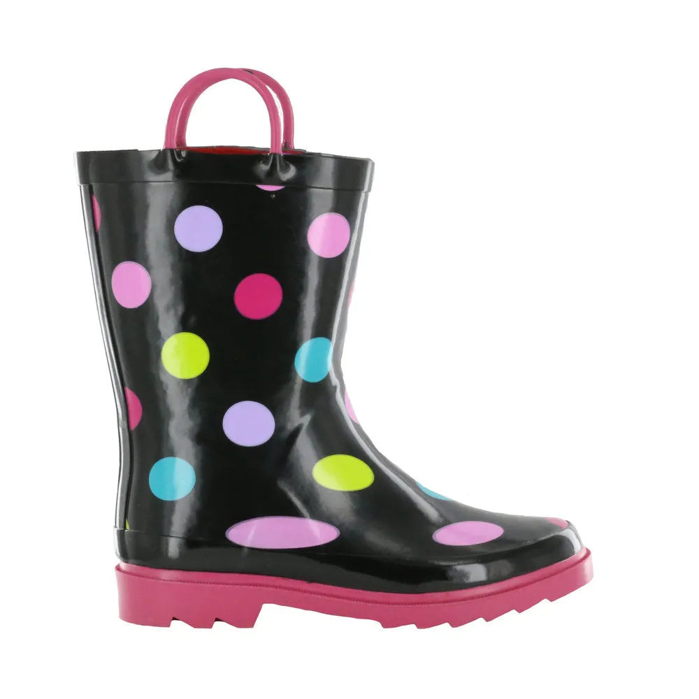 Nord Trail Girl's Mist III Polkadot Rubber Rain Boot
