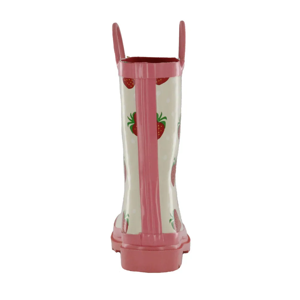 Nord Trail Girl's Mist III Strawberry Rubber Rain Boot