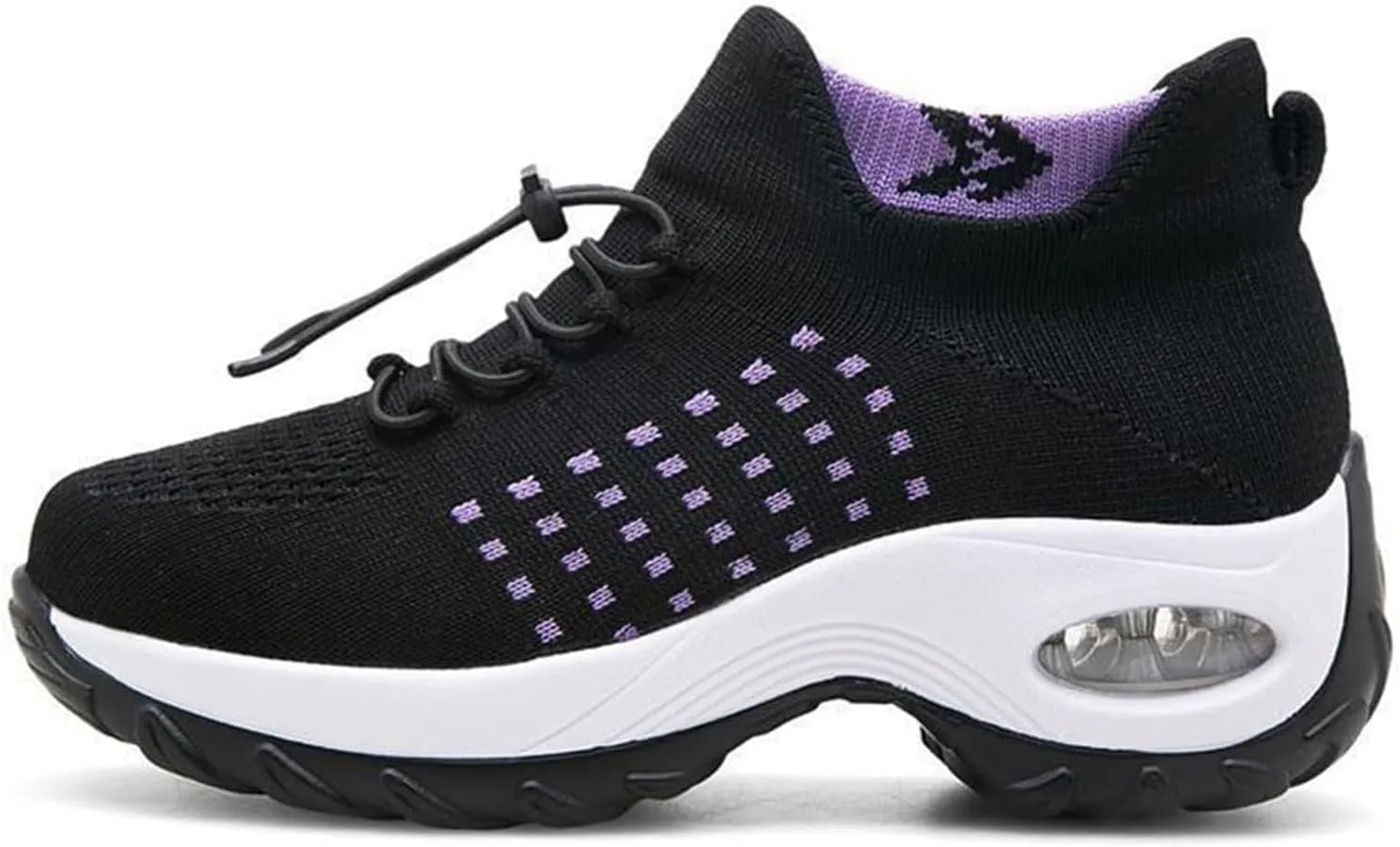 Orthopedic Sneakers for Women Men Comfortable Breathable Walking Shoes,Soft Damping Air Cushion Footwear Anti-Skid Waterproof Soles Sneakers,Elastic Strap Running Shoes Unisex with Arch Support