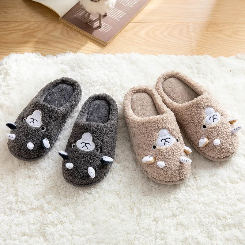 Plush Character Slippers for Girls